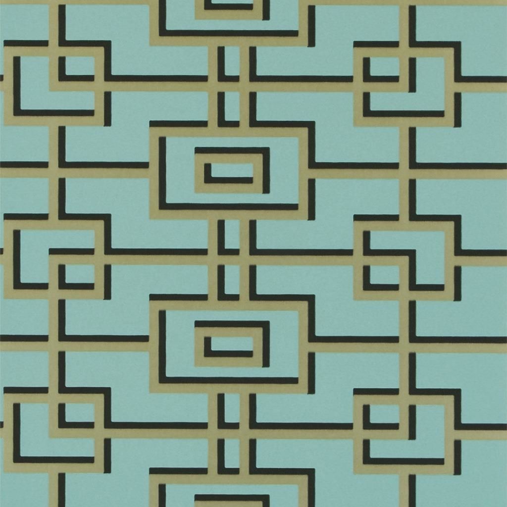 Wallpaper - Designers Guild - The Edit Patterned - Rheinsberg-Turquoise - Straight match - 52 cm x 10 m