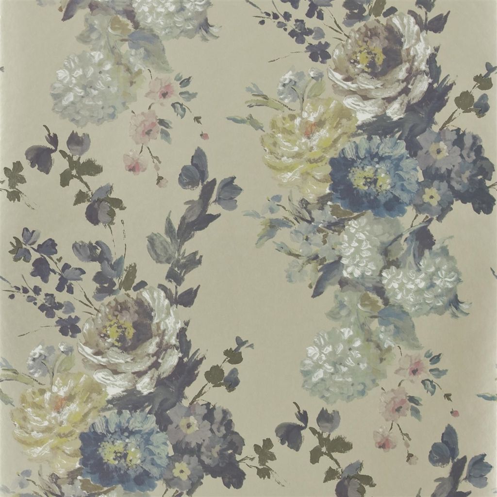 Tapet - Designers Guild - The Edit Patterned - Seraphina-Silver - Straight match - 68.5 cm x 10 m