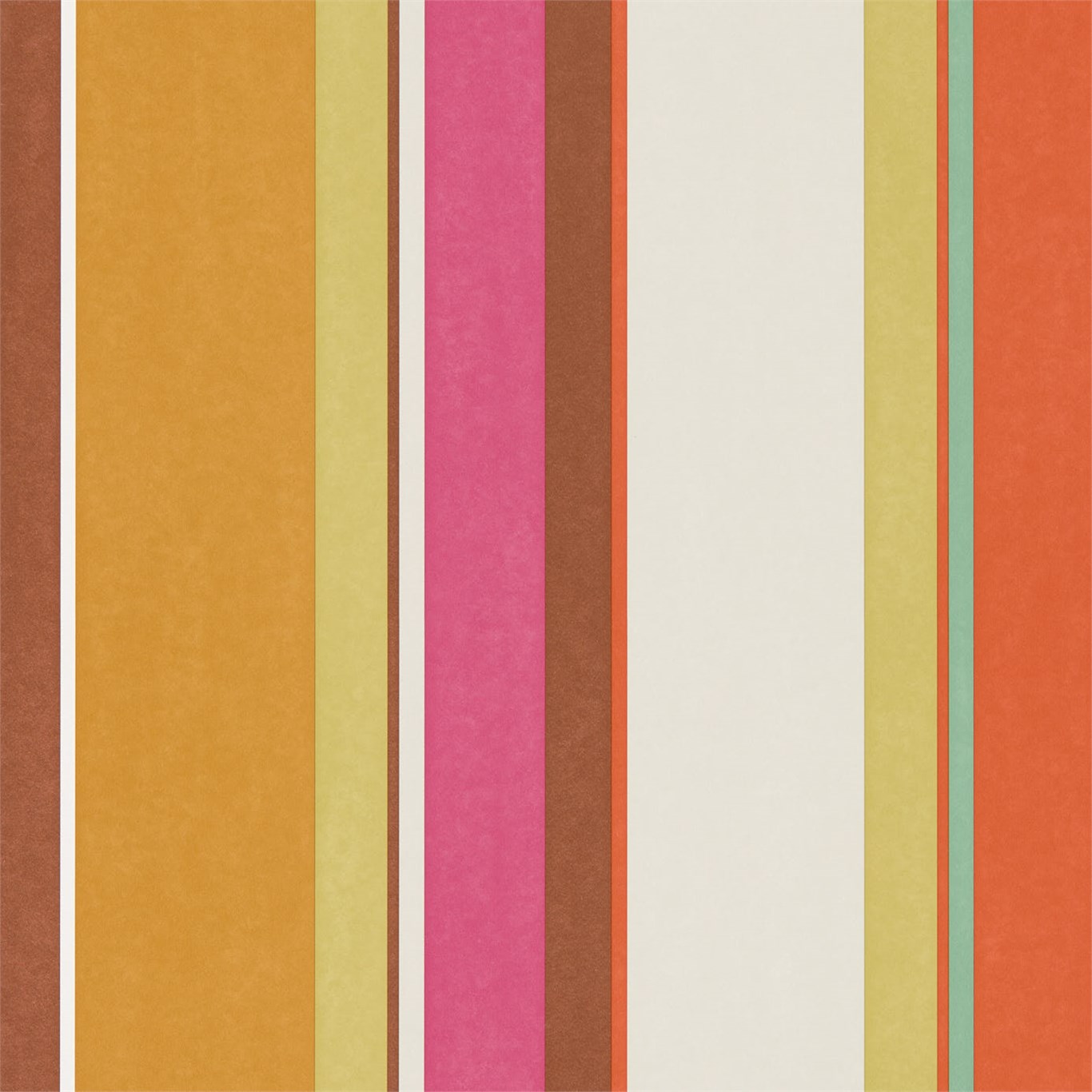 Wallpaper - Harlequin -  Standing Ovation Wallpaper -  Bella Stripe Tangerine / Lemon / Fuchsia