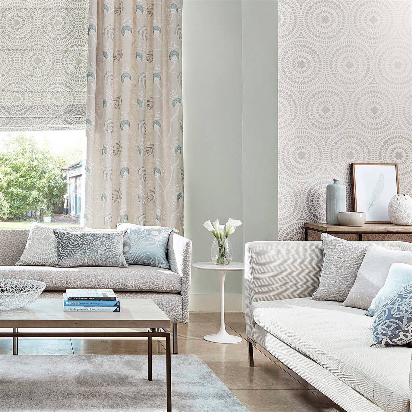 Tapet - Harlequin - Paloma Wallpapers -  Cadencia Silver