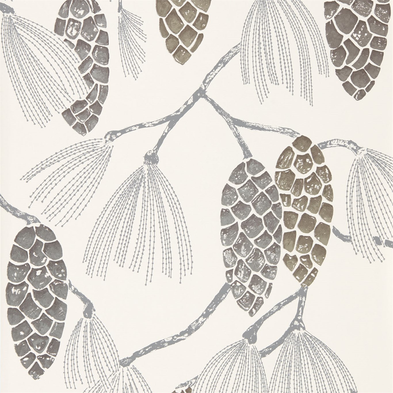 Tapet - Harlequin -  Standing Ovation Wallpaper -  Epitome Gilver / Silver / Chalk