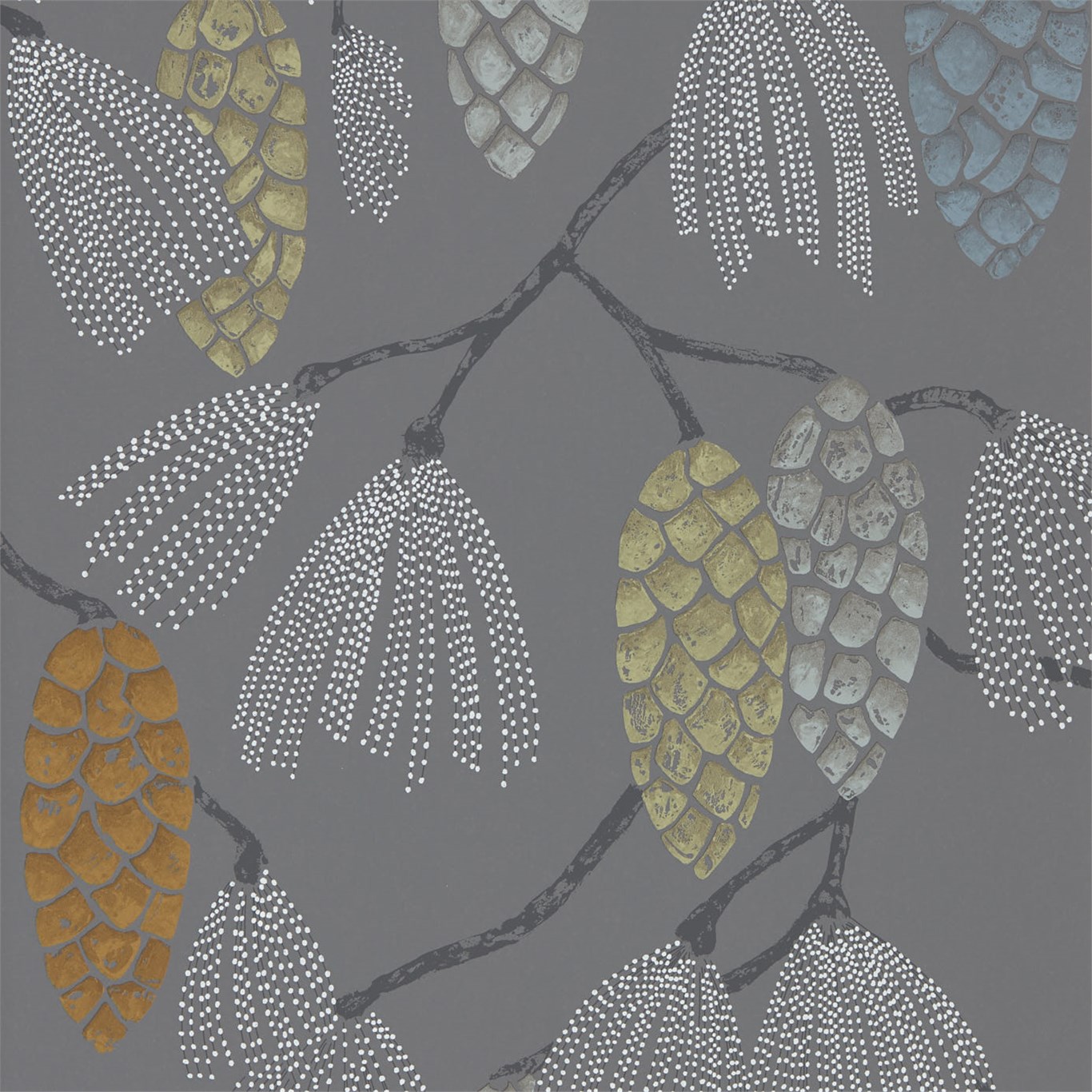 Tapet - Harlequin -  Standing Ovation Wallpaper -  Epitome Mint/Duckegg/Smoke