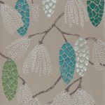 Wallpaper – Harlequin –  Standing Ovation – Epitome – Turquoise / Pea / Gilver