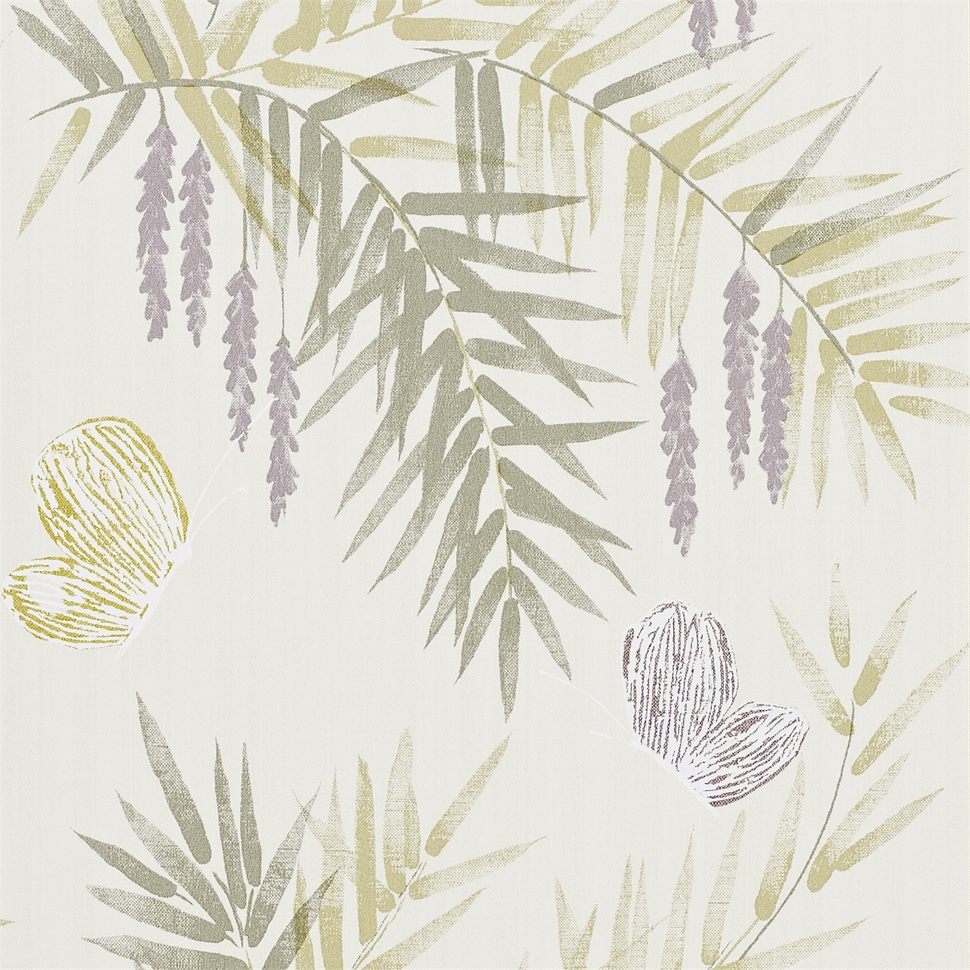Wallpaper - Harlequin -  Jardin Bohème Wallpaper -  Floret Heather/Linen