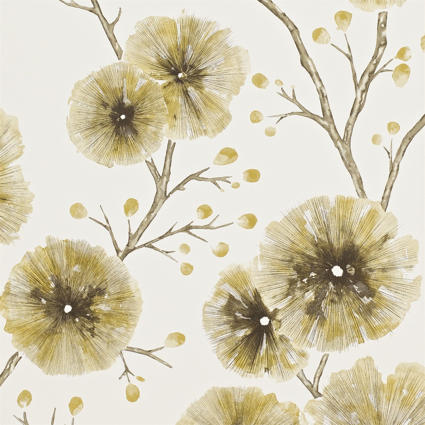 Tapet - Harlequin -  Amazilia Wallpaper -  Kabala Mustard