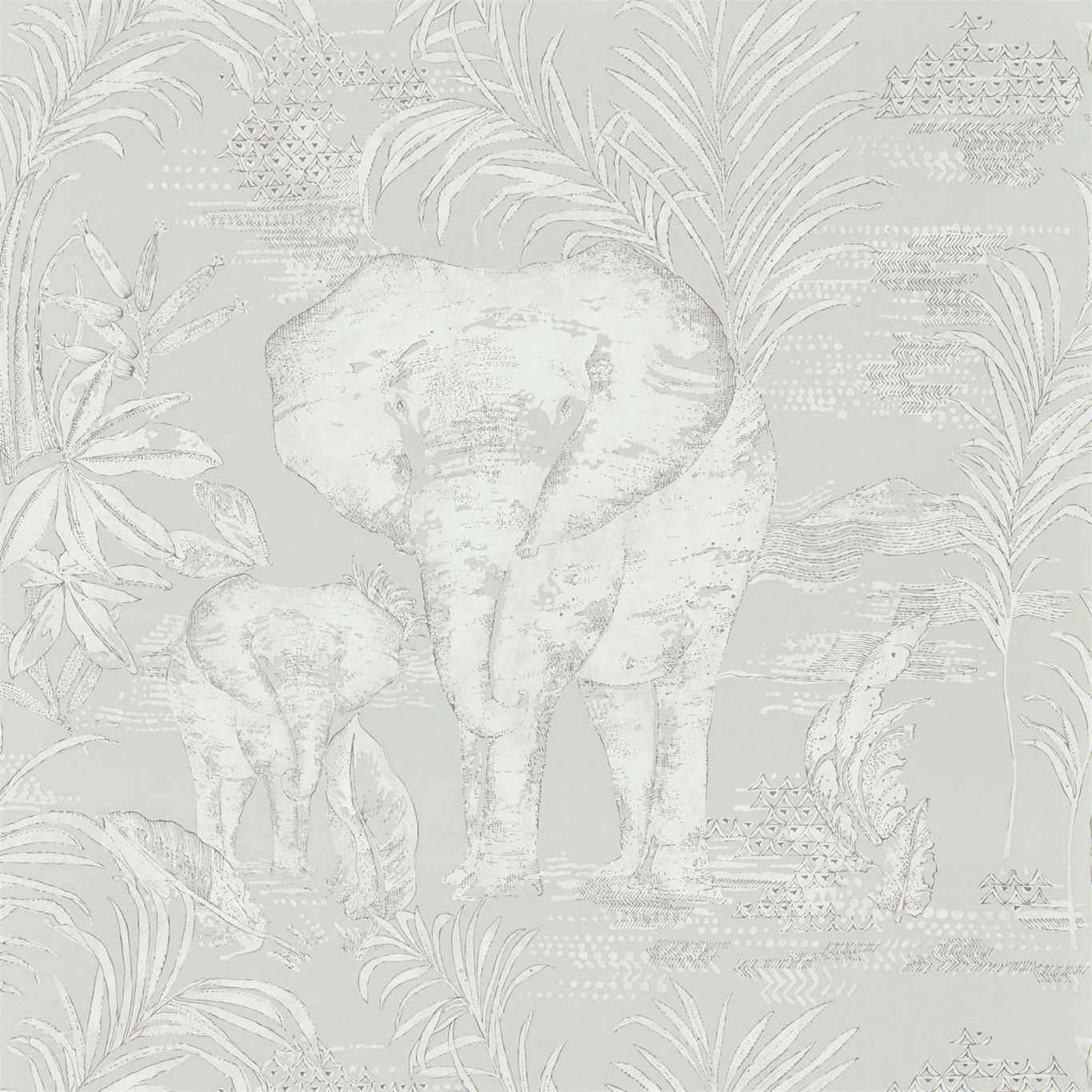 Tapet - Harlequin - Zapara Wallpapers -  Kinabalu Silver