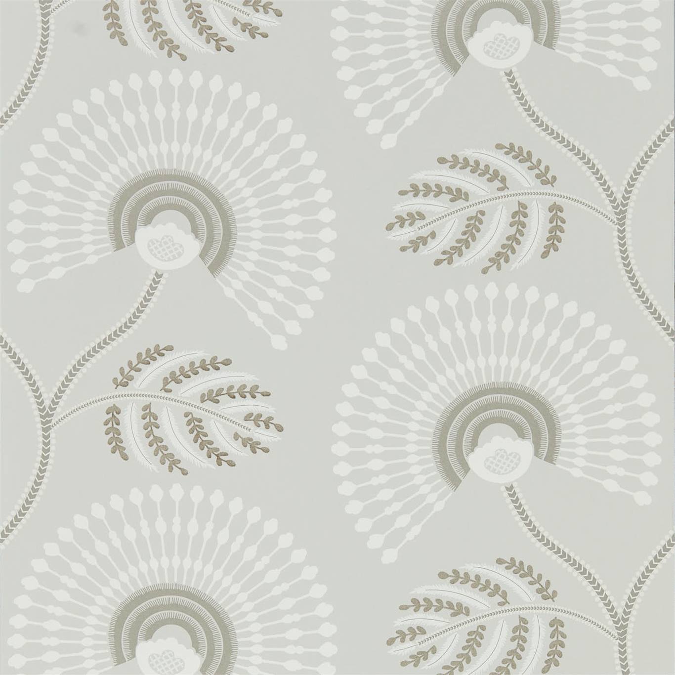 Wallpaper - Harlequin -  Paloma Wallpapers -  Louella Linen/Silver