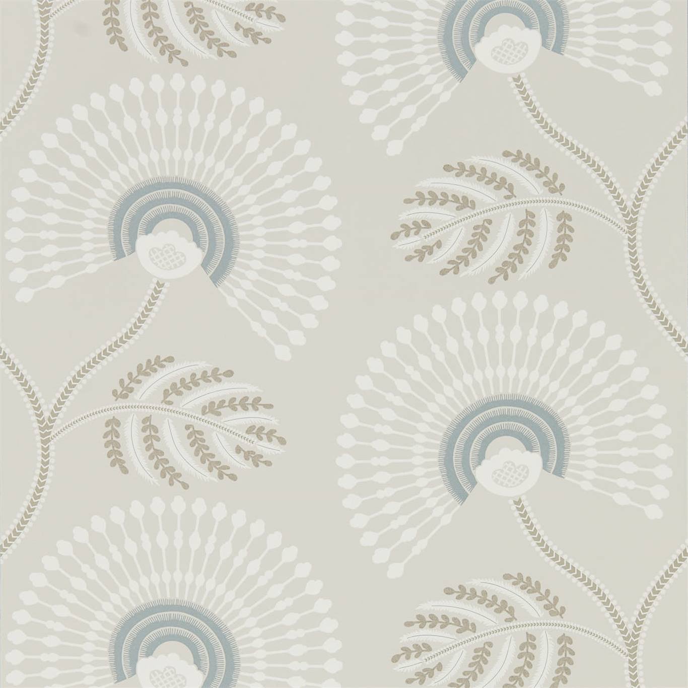 Wallpaper - Harlequin -  Paloma Wallpapers -  Louella Seaglass/Pearl