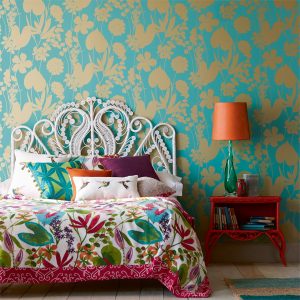Wallpaper - Harlequin -  Amazilia Wallpaper -  Nalina Papaya