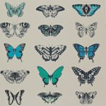 Wallpaper – Harlequin – Amazilia – Papilio – Lagoon / Indigo / Emerald