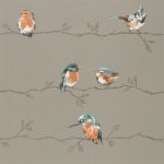 Wallpaper – Harlequin –  Standing Ovation – Persico – Tangerine/Duckegg