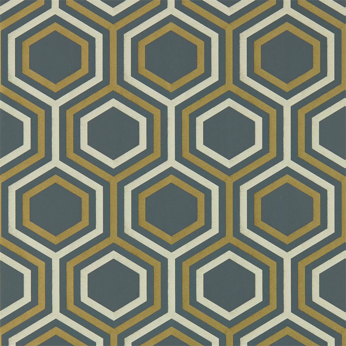 Tapet - Harlequin -  Salinas Wallpaper -  Selo Ebony/Gold