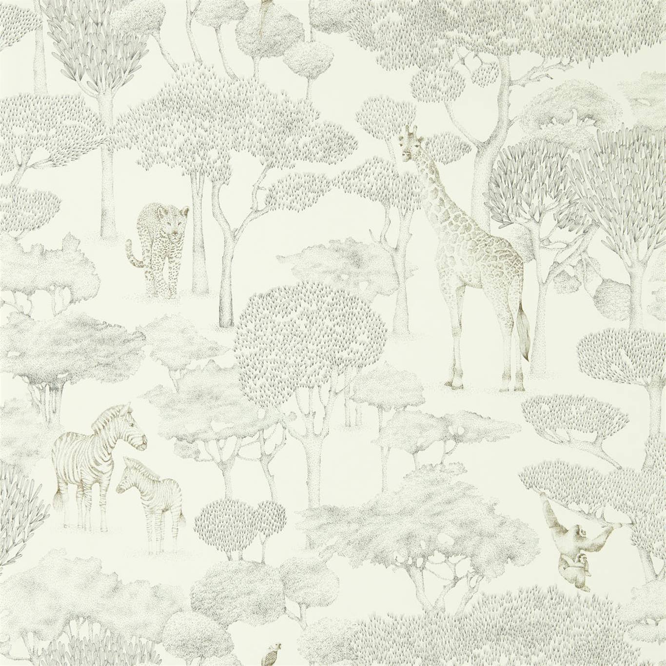 Tapet - Harlequin - Mirador Wallpaper -  Shamwari Chalk/Slate