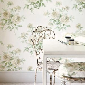 Tapet - Sanderson Caverley Wallpapers Adele Rose/Cream