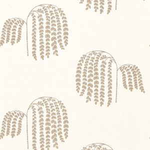 Wallpaper - Sanderson Waterperry Wallpaper Bay Willow Ivory/Gold