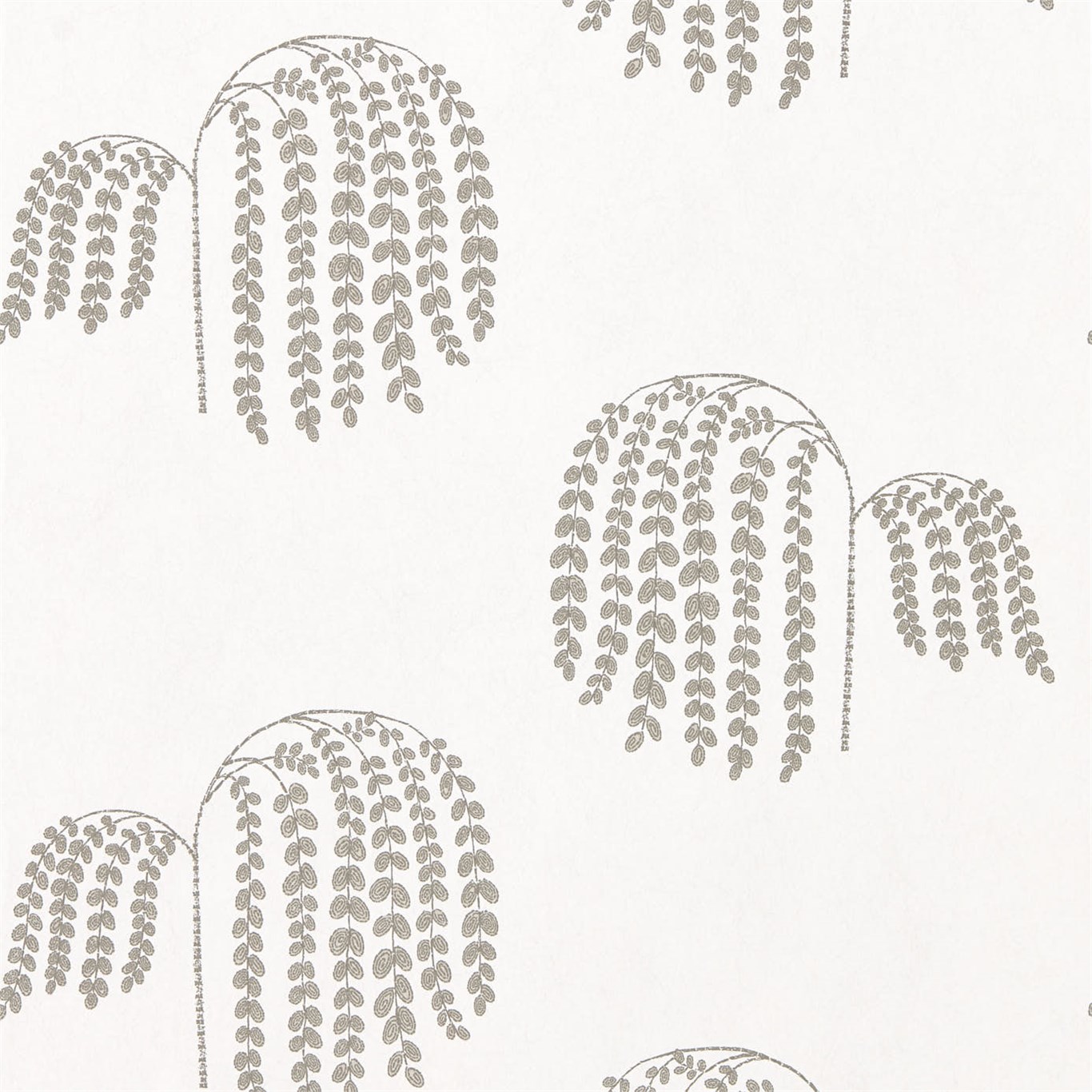 Tapet - Sanderson Waterperry Wallpaper Bay Willow Silver