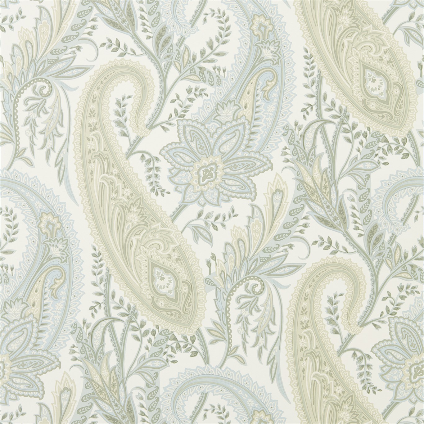 Tapet - Sanderson Art of the Garden Cashmere Paisley Duck Egg/Opal