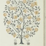 Wallpaper – Sanderson – Caspian – Anaar Tree – Charcoal/Gold