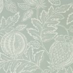 Wallpaper – Sanderson – Caspian – Cantaloupe – English Grey