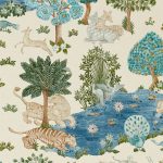 Wallpaper – Sanderson – Caspian – Pamir Garden – Cream/Nettle