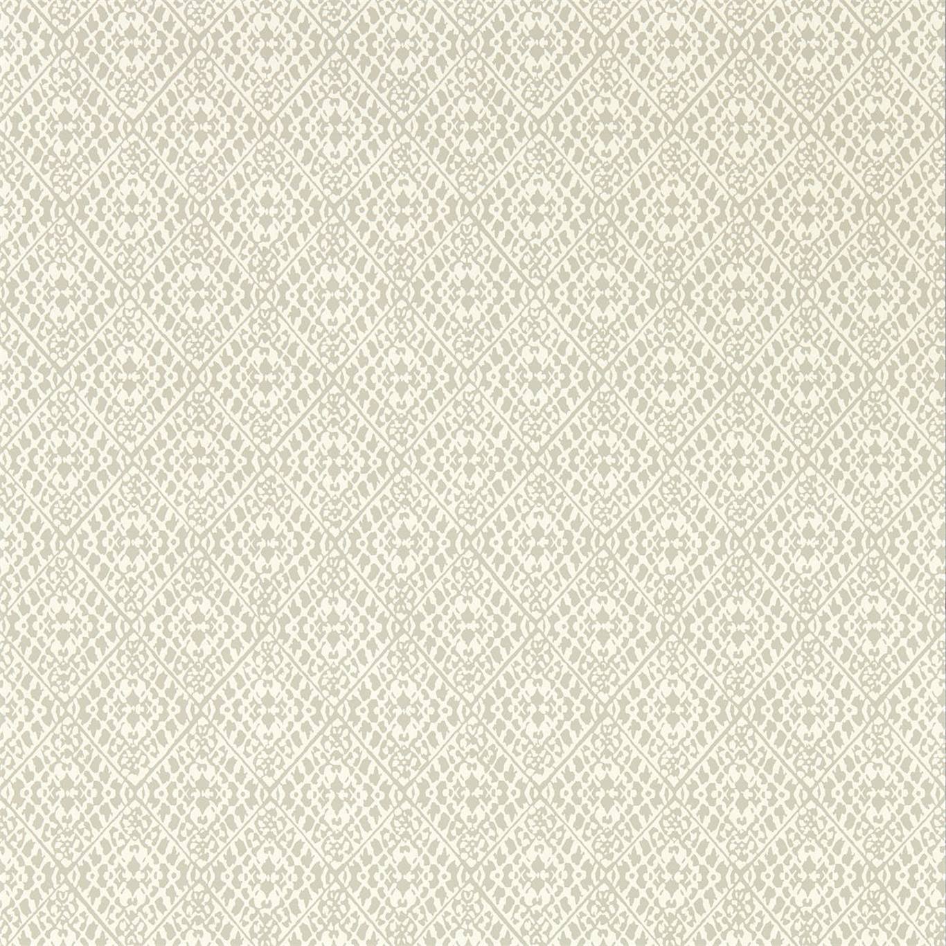 Wallpaper - Sanderson -Caspian Pinjara Trellis Dove