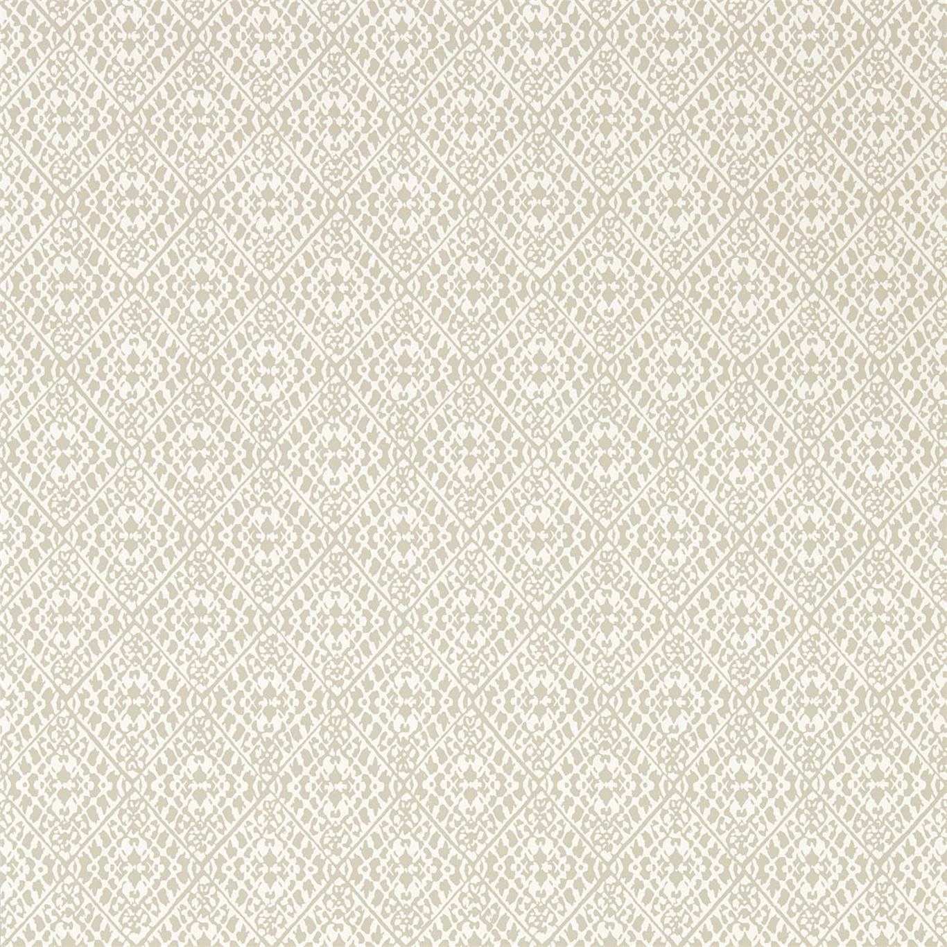 Wallpaper - Sanderson -Caspian Pinjara Trellis Linen