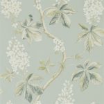 Wallpaper – Sanderson – Woodland Walk- Chestnut Tree – Grey Blue/Sage