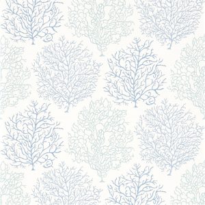 Wallpaper - Sanderson Voyage of Discovery Coral Reef Marine/Blue