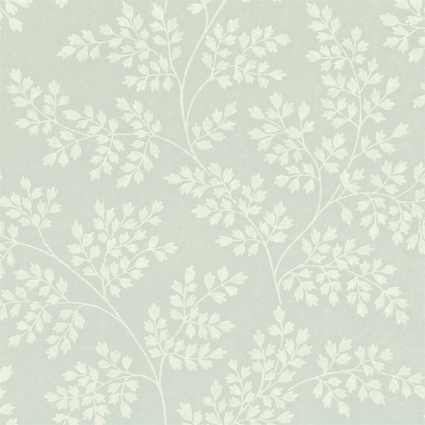 Tapet - Sanderson Caverley Wallpapers Coralie Eau De Nil/Ivory