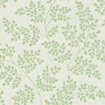 Wallpaper-Sanderson-Coralie-Leaf-GreenIvory-1