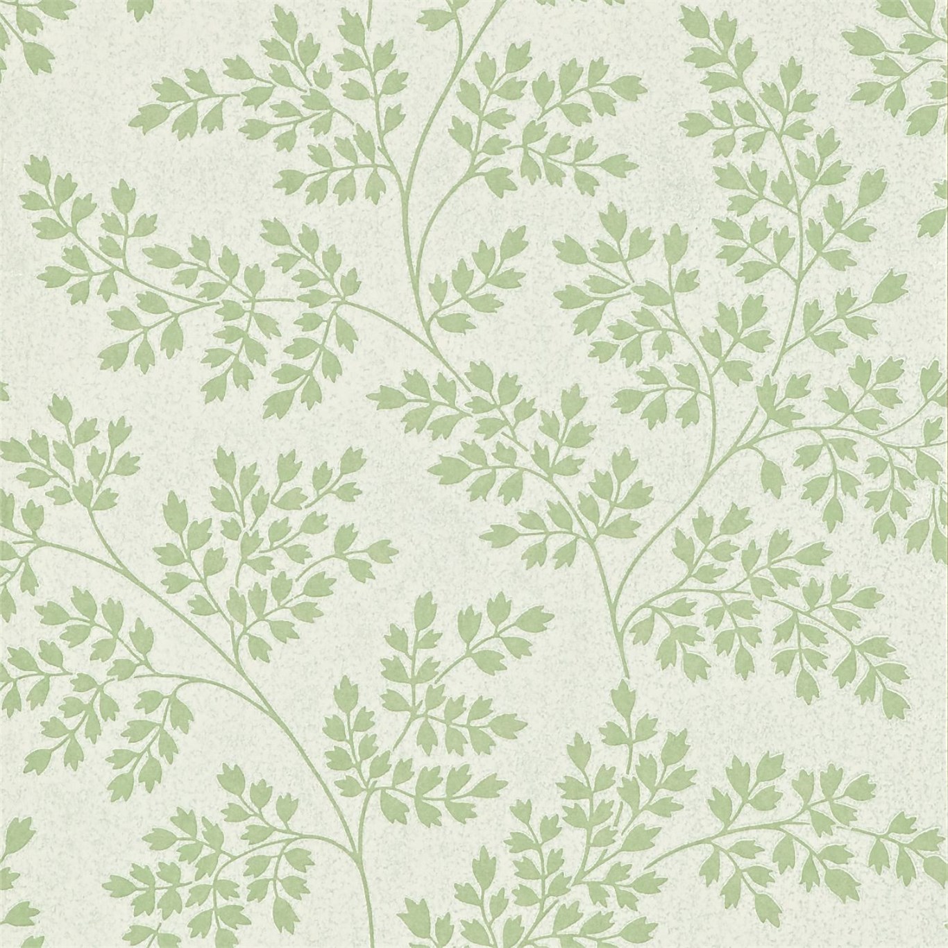Tapet - Sanderson Caverley Wallpapers Coralie Leaf Green/Ivory