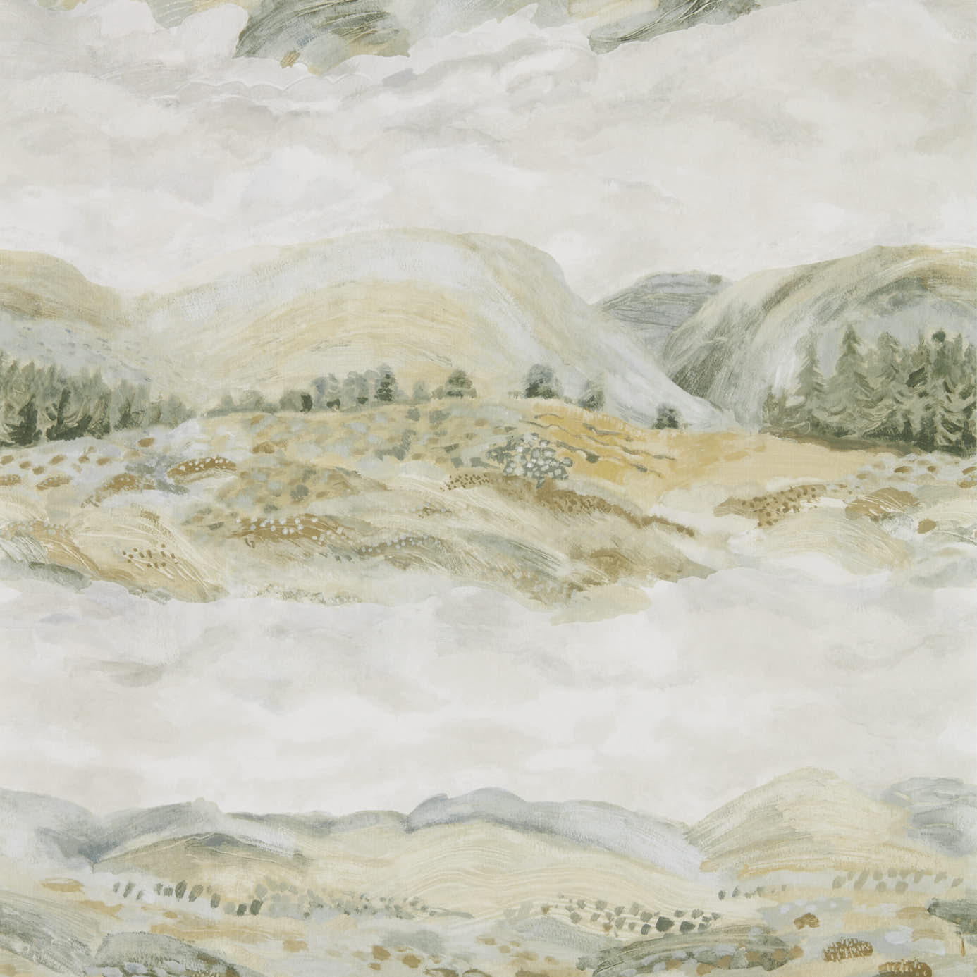 Tapet - Sanderson Elysian Elysian (Wallpaper) Sage Grey