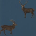 Tapet-Sanderson-Elysian-Evesham-Deer-Wallpaper-Indigo-1