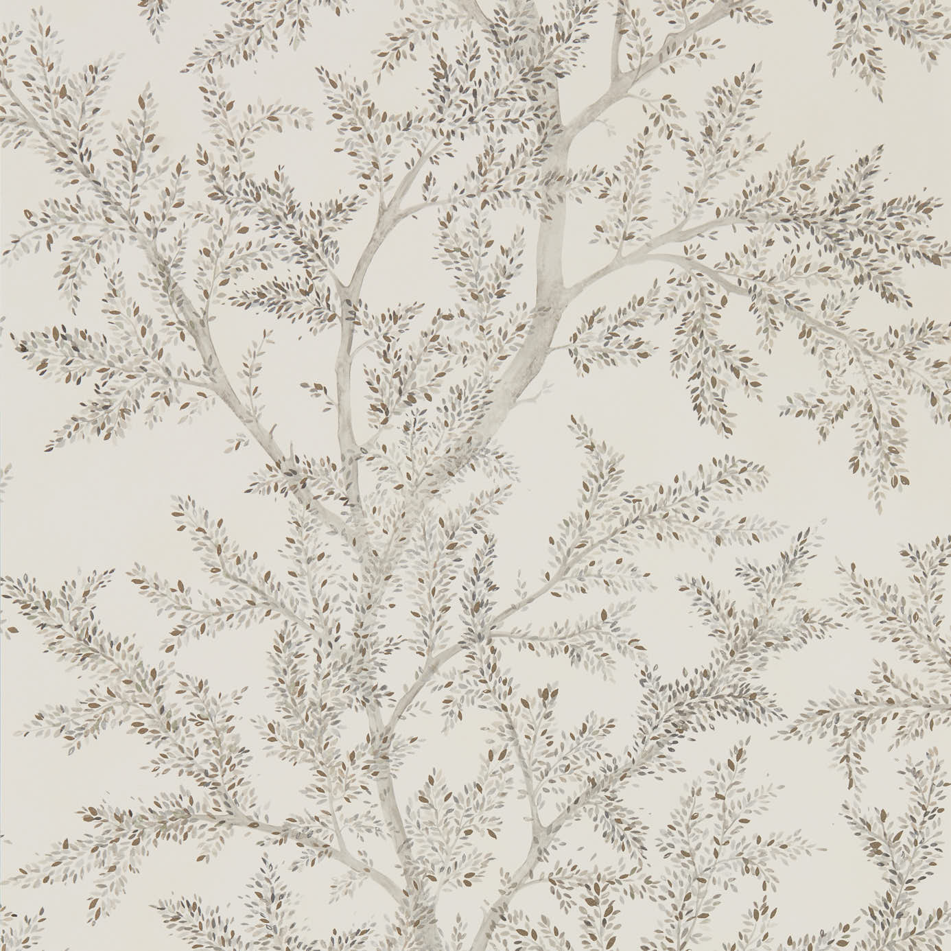Wallpaper - Sanderson Elysian Farthing Wood Silver
