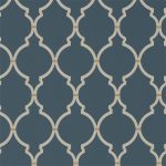 Tapet – Sanderson – Art of the Garden – Empire Trellis – Indigo/Linen