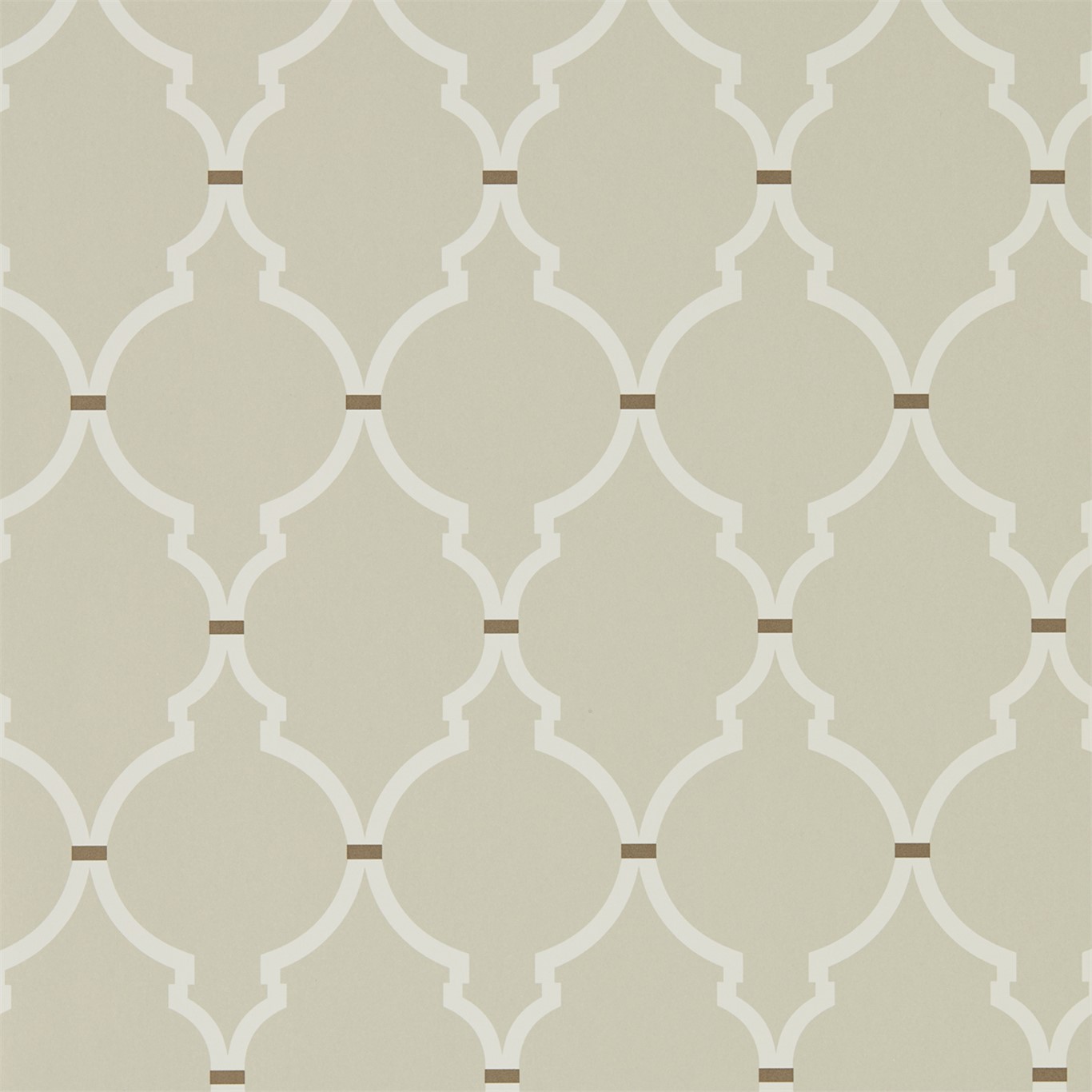 Tapet - Sanderson Art of the Garden Empire Trellis Linen/Cream