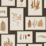 Tapet – Sanderson – Woodland Walk- Fern Gallery – Charcoal/Spice