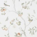 Wallpaper – Sanderson – Art of the Garden – Fruit Aviary – Ivory/Mineral