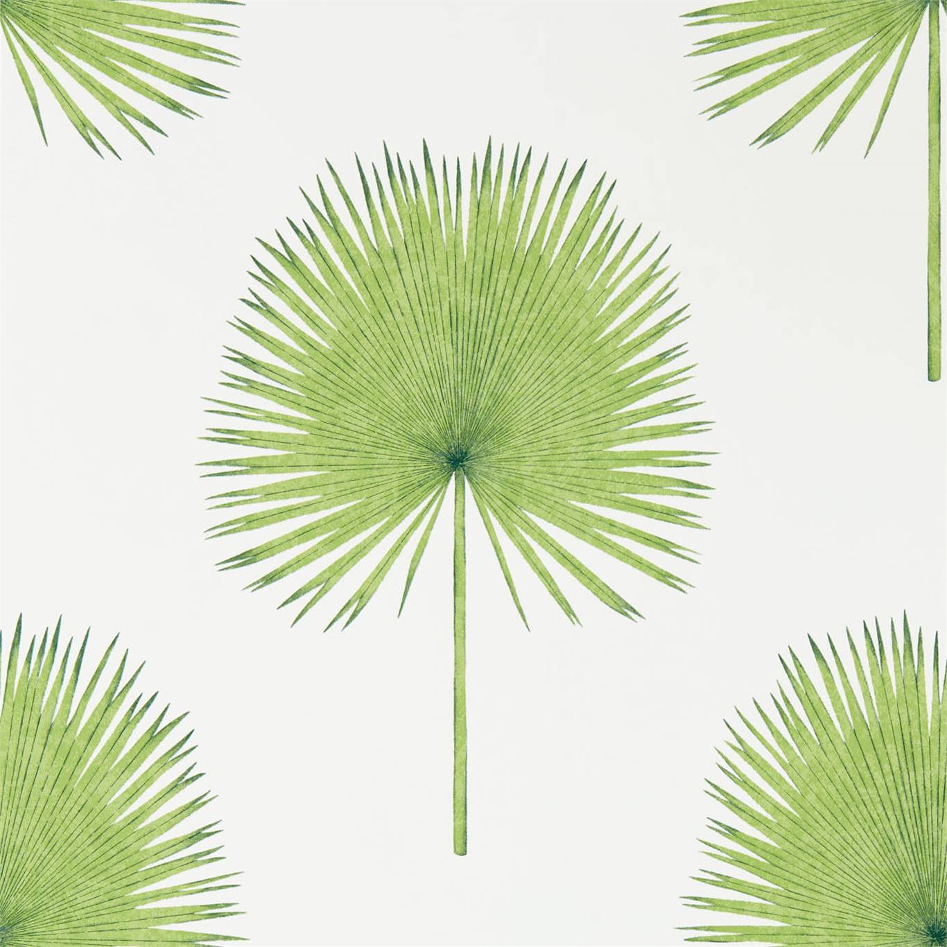 Tapet - Sanderson Glasshouse Fan Palm Botanical Green