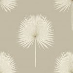 Wallpaper – Sanderson – Glasshouse – Fan Palm – Linen/Gilver