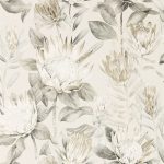 Wallpaper – Sanderson – Glasshouse – King Protea – Linen/Mica
