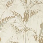 Tapet – Sanderson – Glasshouse – Palm House – Linen/Gilver