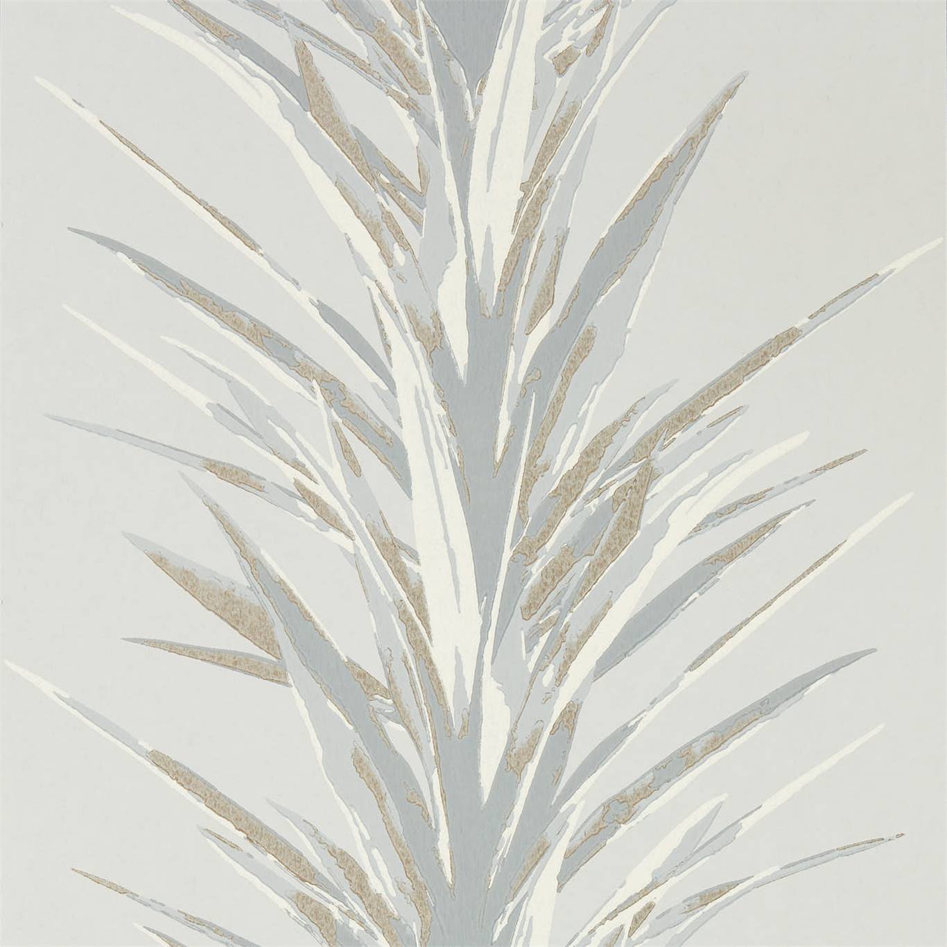 Wallpaper - Sanderson Glasshouse Yucca Grey/Gilver