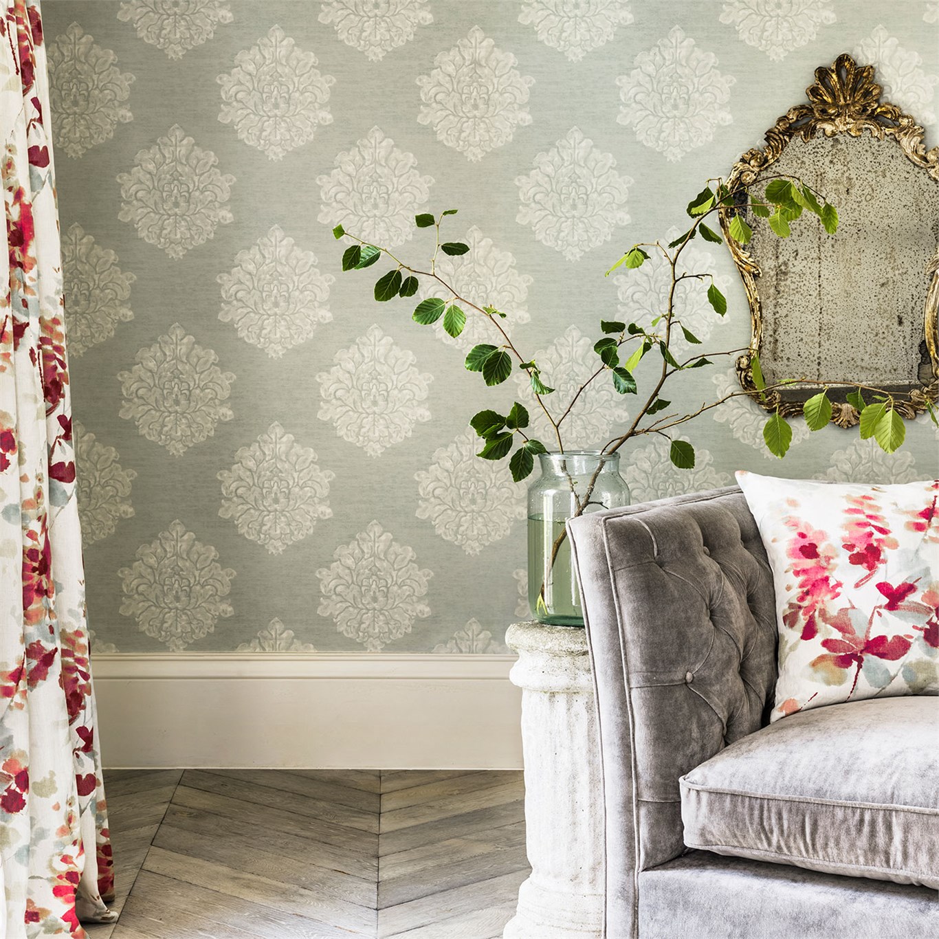 Tapet - Sanderson Waterperry Wallpaper Laurie Eggshell