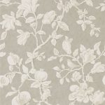 Tapet - Sanderson Woodland Walk Wallpapers Magnolia & Pomegranate Silver/Linen