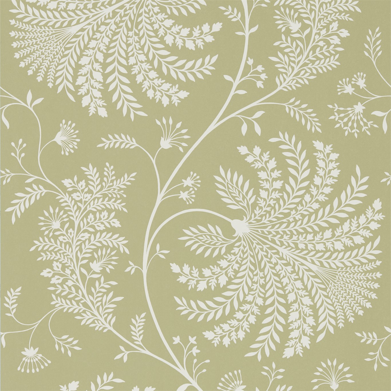 Tapet - Sanderson Art of the Garden Mapperton Garden Green/Cream