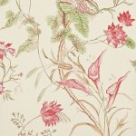 Wallpaper - Sanderson Caverley Wallpapers Mauritius Rose/Cream