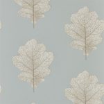 Wallpaper – Sanderson – Woodland Walk- Oak Filigree – Grey Blue/Silver