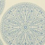 Wallpaper – Sanderson – Caverley – Paisley Circles – Blue