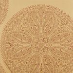 Tapet-Sanderson-Paisley-Circles-GoldRusset-2